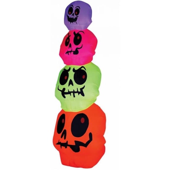 Airblown Skulls Stack Neon
