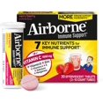 Airborne 1000mg Vitamin C with Vitamin D & Zinc, SUGAR FREE