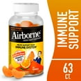 thumbnail image 1 of Airborne 750mg Vitamin C Immune Support Gummies, Multivitamin Supplement, Zesty Orange Flavor, 63 ct, 1 of 9