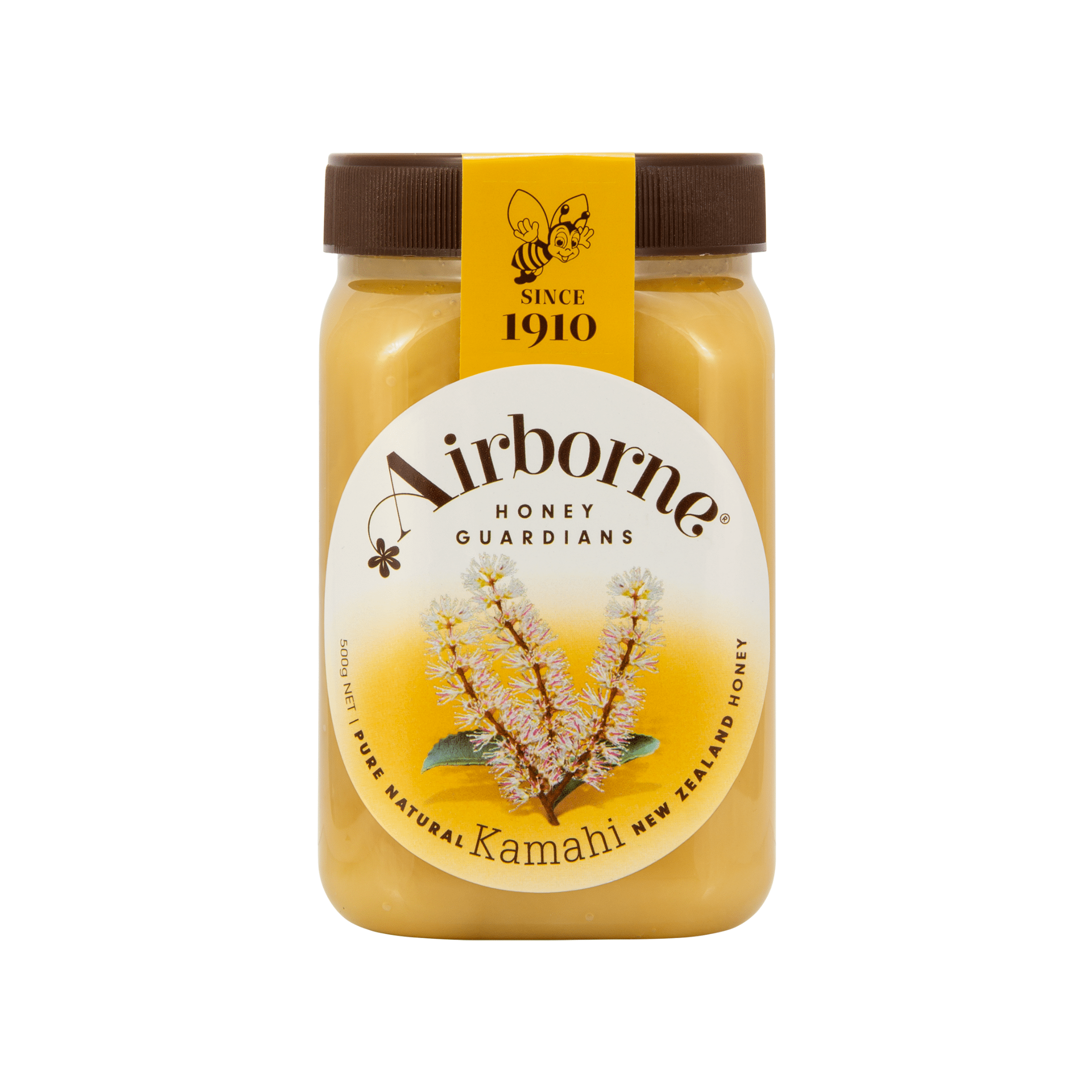 Airborne Honey Kamahi Honey Monofloral, Raw & Unfiltered, New Zealand, 17.6 oz