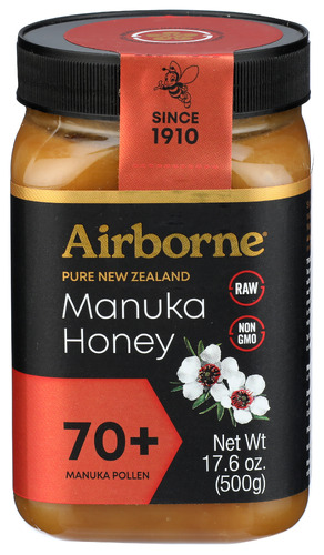 Airborne Honey Manuka 70 Monofloral Honey (6 Pack) 17.64 oz