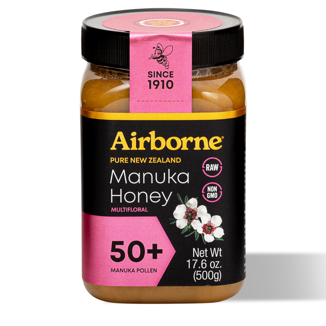 その他 Manuka honey +50 from NZ. 2 packs Airborne Honey Multifloral Manuka Honey 50+, Raw