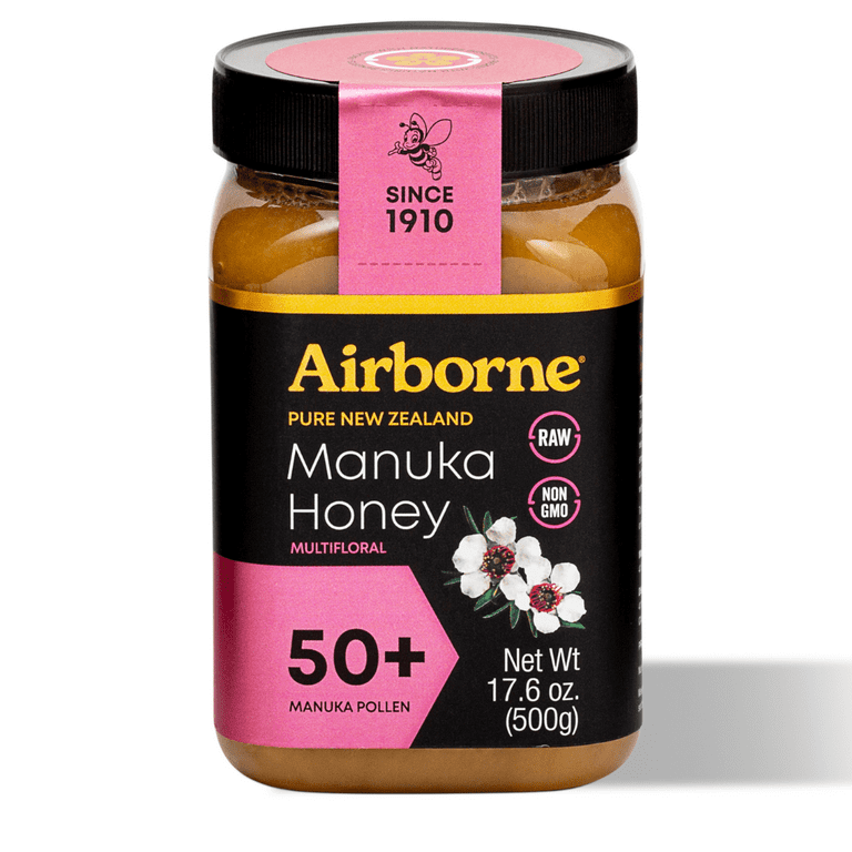 Amazon.com : Airborne Manuka Honey 50+ New Zealand - Premium