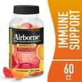 thumbnail interactive-video image 1 of Airborne Immune Essentials Vitamin C Gummies, Multivitamin Immunity Support Supplement, Assorted Fruit Flavor, 60 count, 1 of 15