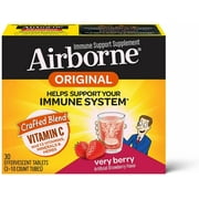 Airborne Immune Support Effervescent Blast Vitamin C Very Berry, 3-pack