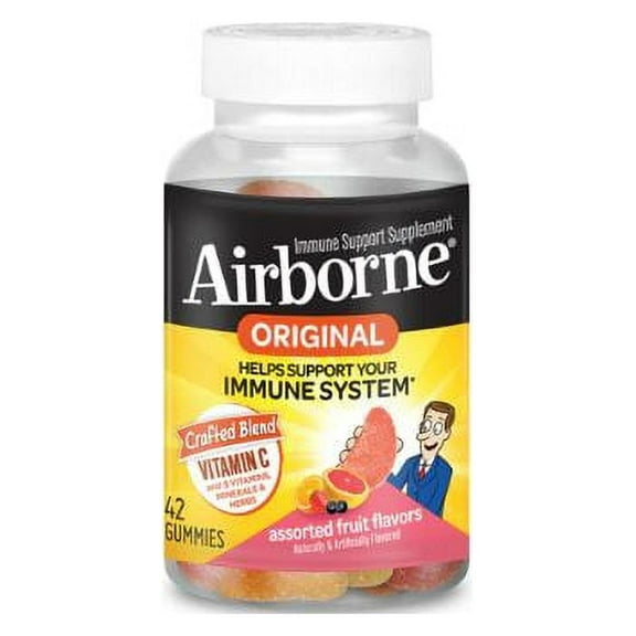 Airborne Immune Support Gummies Assorted Fruit 42 Gummies