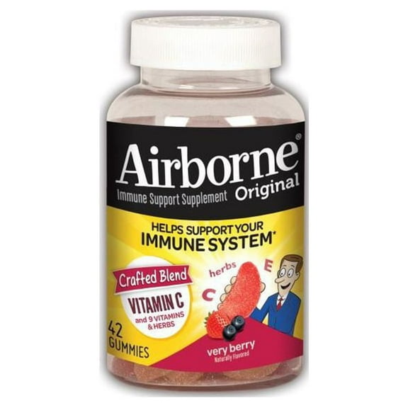 Airborne Immune Support Gummies - Very Berry - 42ct (Pack of 12)