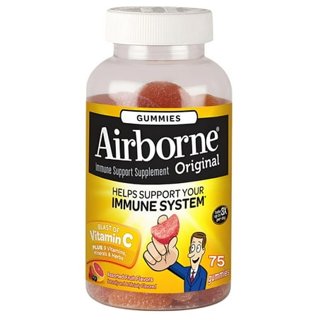 Airborne Immune Support Supplement, 75 Gummies