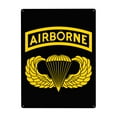 thumbnail image 1 of Airborne Metal Sign Decor Tin Hanging Picture Wall Decoration 12x16 Inches, 1 of 4
