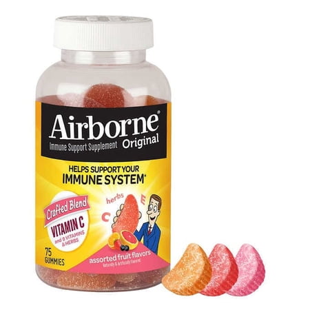 Airborne Original Help Support Your Immune System. Supplement, 75 Gummies.