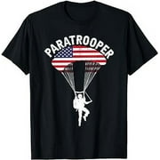 Airborne Paratrooper Military Soldier Army Parachute T-Shirt