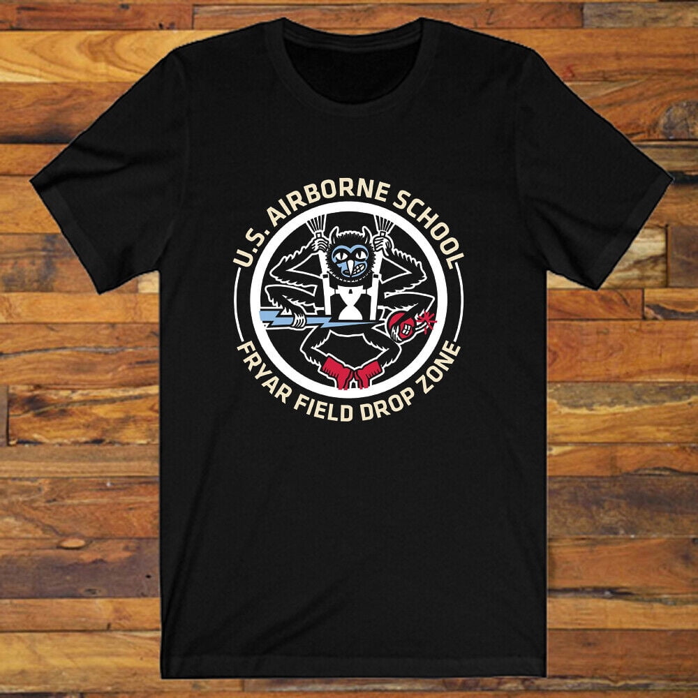 Airborne School Fort Benning Army Men's Black TShirt S5XL
