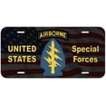 thumbnail image 1 of Airborne Special Forces Novelty Car License Plate, 1 of 3