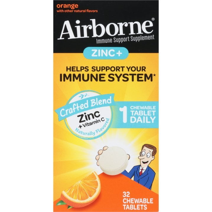 Airborne Chews Zinc Plus 32 ct