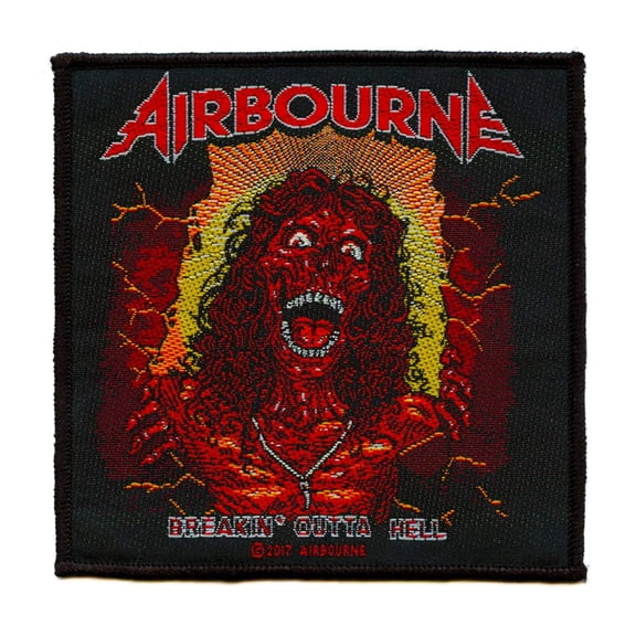 Men's Airbourne Breakin' Outta Hell Woven Patch Black