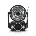 thumbnail interactive-video image 1 of Airbro RXF-20 Rechargeable Portable Fan & Bluetooth Speaker – 3-Speed, AM/FM/SW Radio, MP3 Player, Type-C Fast Charging, 2000mAh Battery, High Sensitivity Antenna, 1 of 7