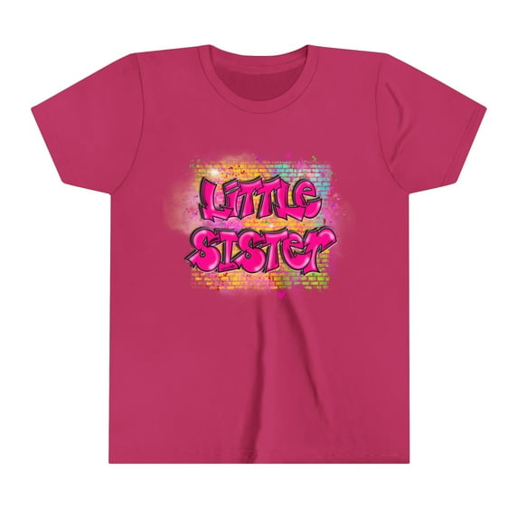 Airbrush Apparel, Airbrush Custom T-Shirt, Little Sister, Youth Tee