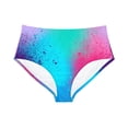 thumbnail image 1 of Airbrush Apparel Bathing Suit Bottom High-Waist Hipster Bikini Bottom (AOP), 1 of 4