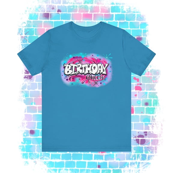 Airbrush Apparel Birthday Queen Unisex Jersey Short Sleeve Tee