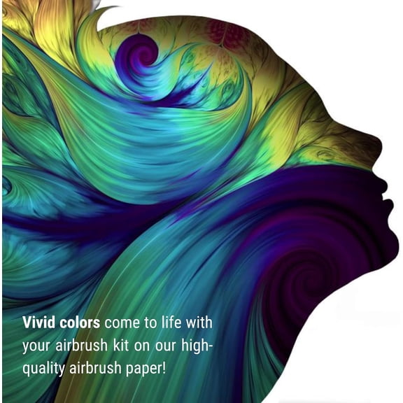 Airbrush Art Paper 10 Mil 8.5" x 11", for Drawing, Painting and Sketching, 25 Sheets