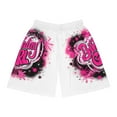 thumbnail image 1 of Airbrush Birthday Girl Pink Basketball Shorts (AOP), 1 of 4