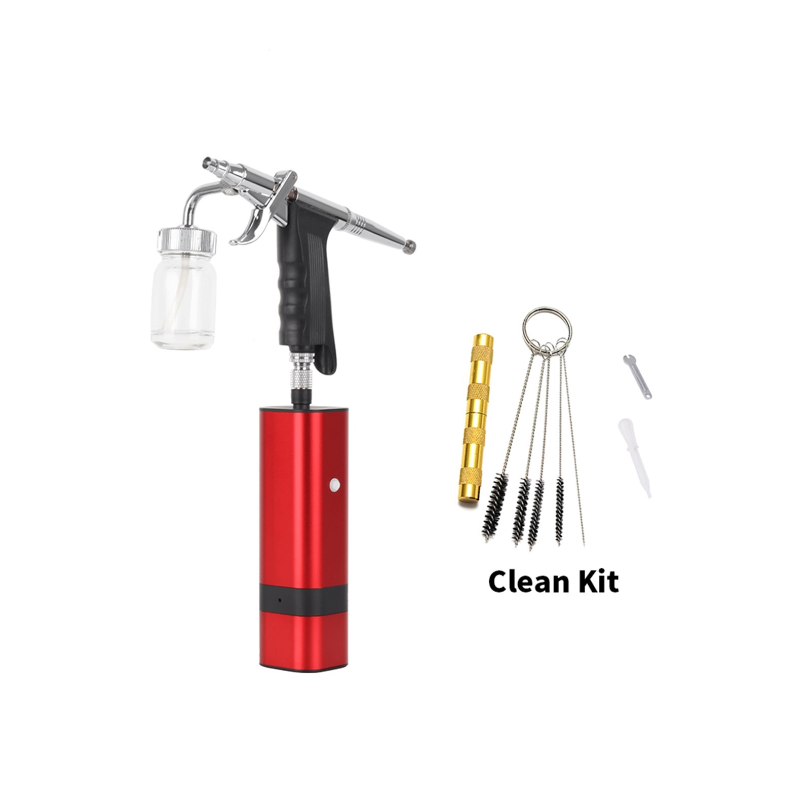 Airbrush Compressor Kit with Siphon Trigger Type Spray Gun for Art