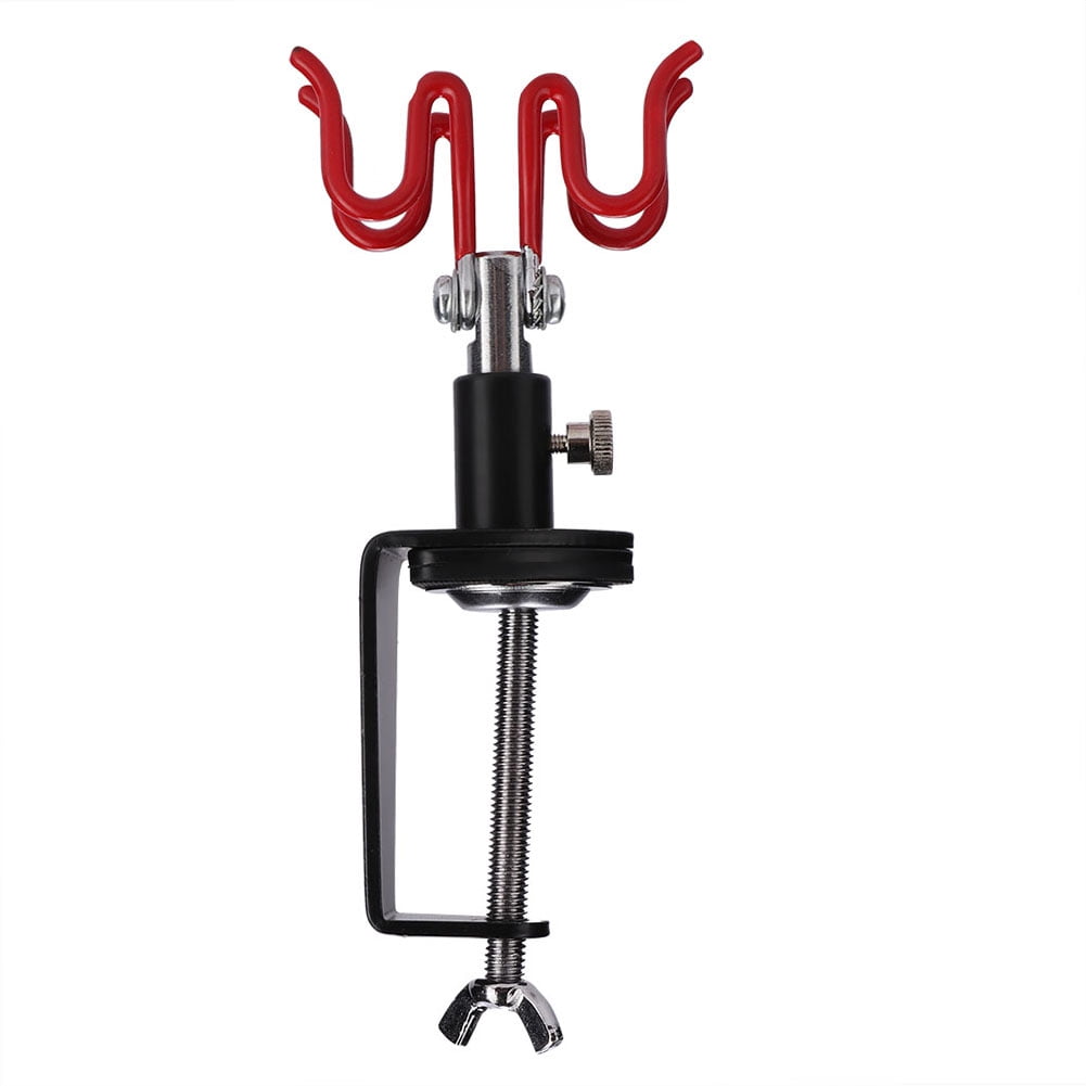 Airbrush Holder Stand Holds 2 Airbrushes Clamp on Table Mount Paint