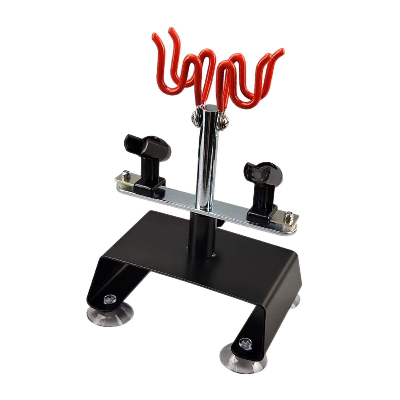 Airbrush Holder Stand Station with Suction Cups for Tabletop Model Spray Painting and Garage Workspace Organization