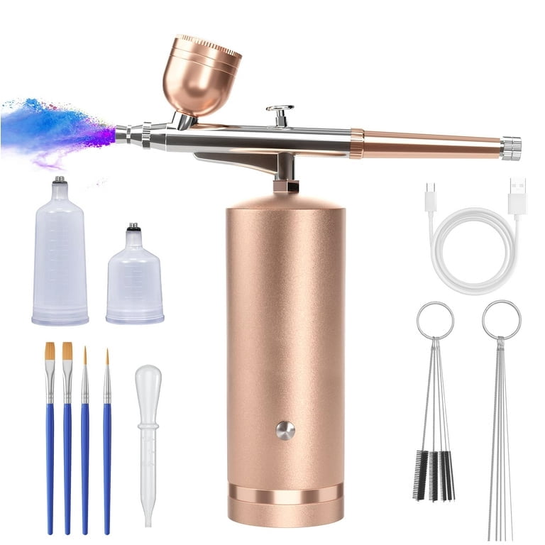  Airbrush Kit with Compressor, Rechargeable Handheld