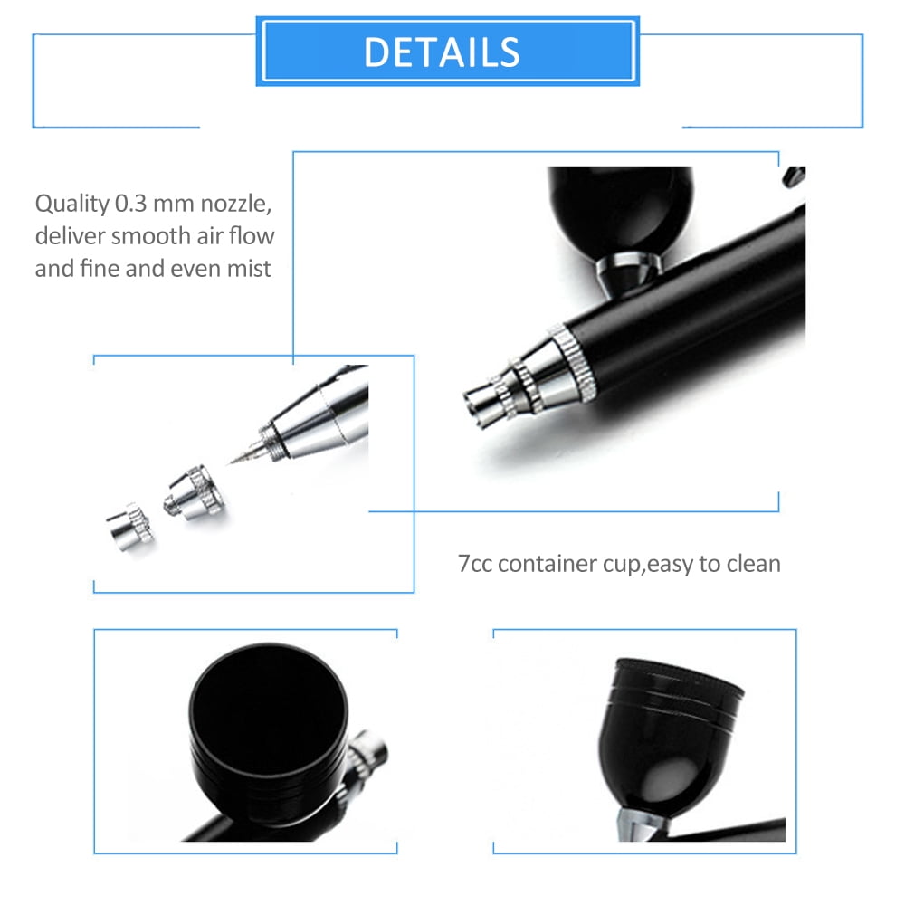 Airbrush Kit,Portable Airbrush Compressor Kit Portable Spray Pump Handheld Usb Airbrush Kit Airbrush Makeup Tattoo Compressor Spray Pump Handheld Airbrush Makeup Airbrush Compressor Spray