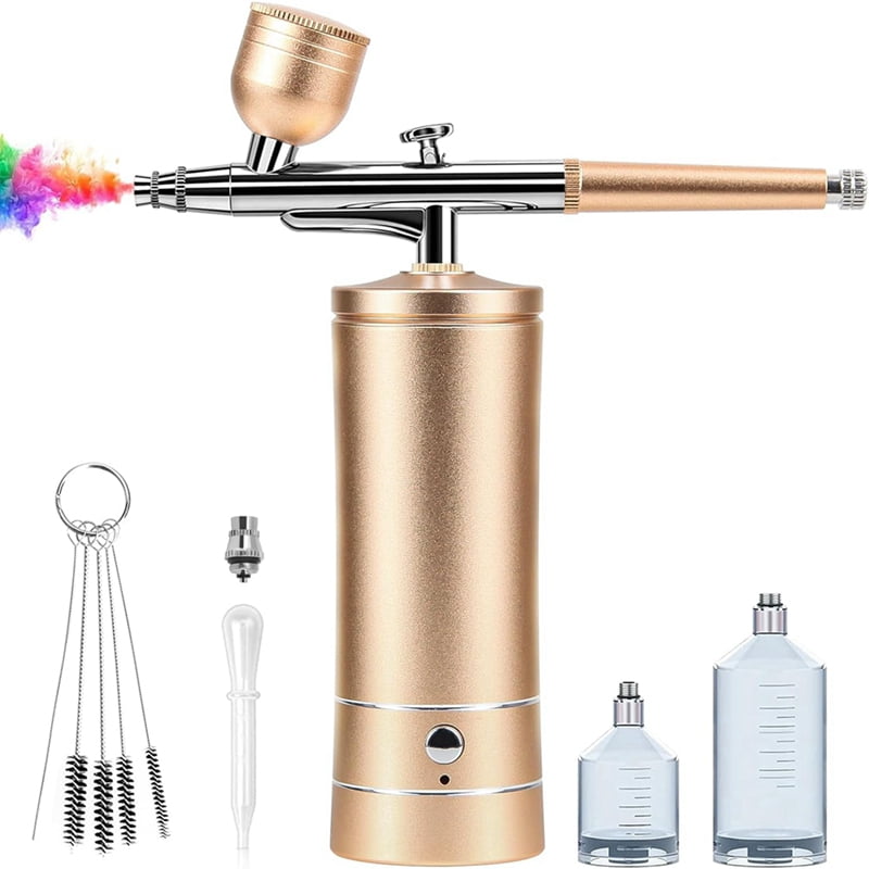 Airbrush - Kit Rechargeable Cordless Airbrush Compressor - Nail Art Airbrush Kit Portable AirBrush for Nails, Cake