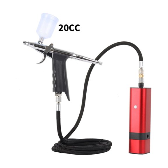 Portable Airbrush Kit with Gravity Trigger Type Spray Gun for Art Model Body Paint Artist Makeup Nail Tattoos Cake Tools