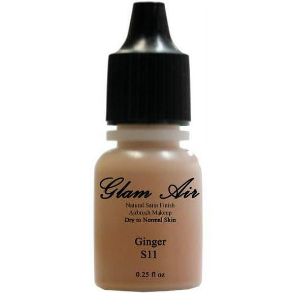 Airbrush Makeup Foundation Satin S11 Ginger Water-based Makeup Lasting All Day 0.25 Oz Bottle