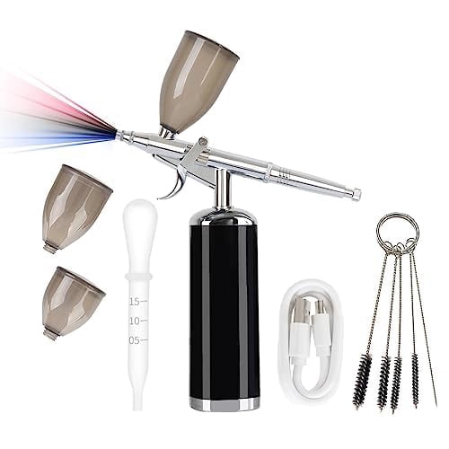 Airbrush for Nails Cordless Airbrush Kit with Compressor for Painting, Adjustable 30PSI Handheld Mini Air Brush Gun Set,High Pressure Nail Airbrush Machine for Art,Painting,Model