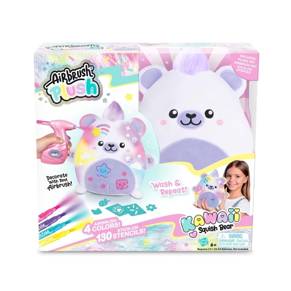 Airbrush Plush Kawaii Bear DIY Squishy Plush Decorating Kit