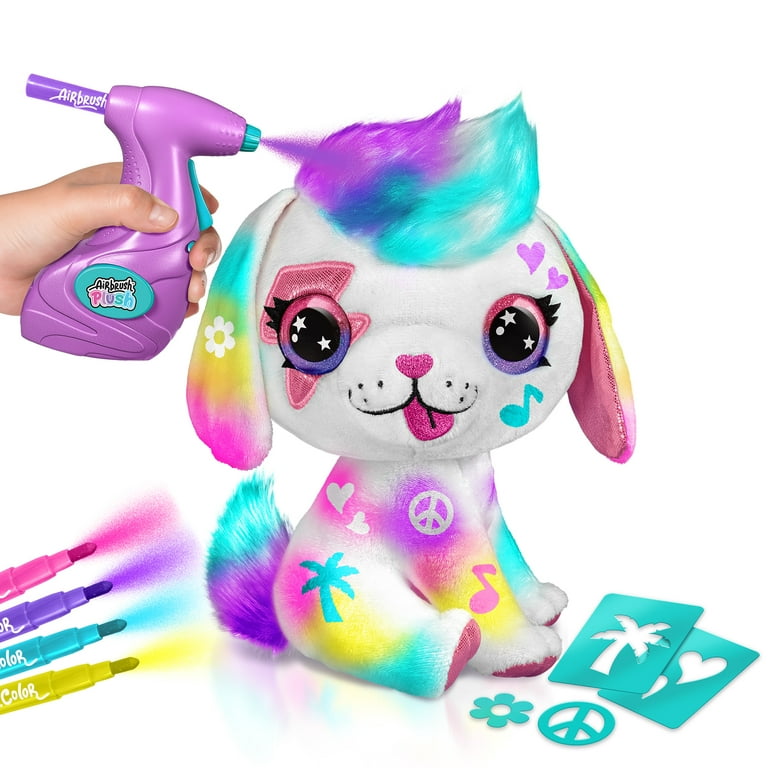 Airbrush Plush Puppy - Soft and Customizable 8 Plush Craft Kit