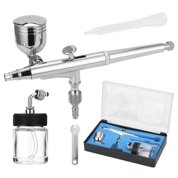 Airbrush Professional T134 Airbrush Set For Model Making Art Painting With G1/8 Adapter Wrench Dropper 2 Fluid Cups