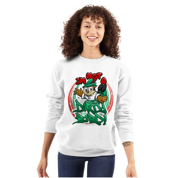 Airbrush Woodsy Owl Not A Dirty Bird Sweatshirt for Men or Women Brisco Brands M