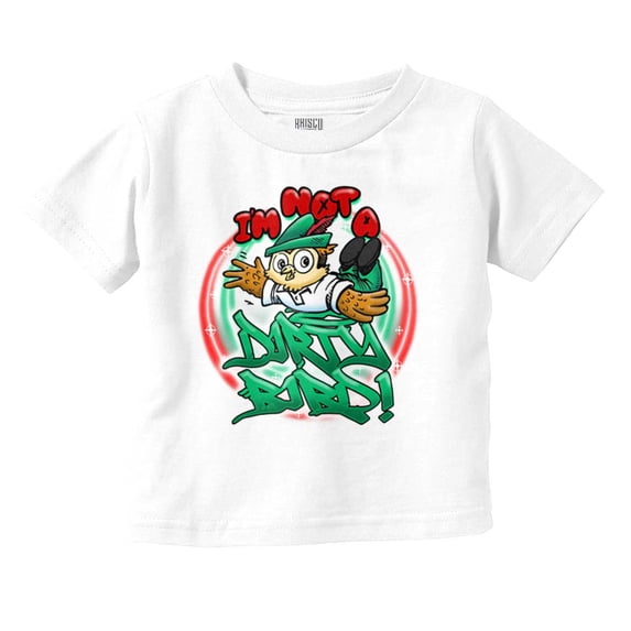 Airbrush Woodsy Owl Not A Dirty Bird Toddler Boy Girl T Shirt Infant Toddler Brisco Brands 6M