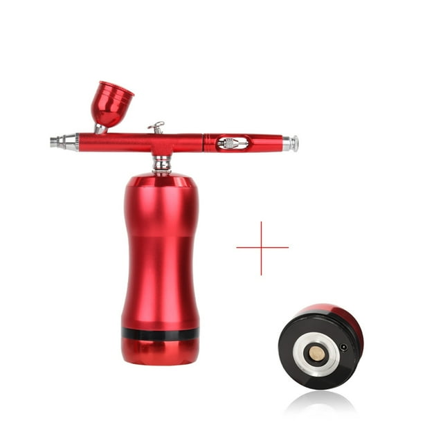 Airbrush kit compressor auto start stop replace battery body art desgn