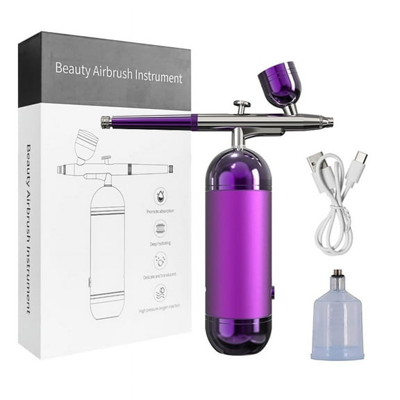 Airbrush with Compressor Airbrush Spray Gun for Painting Modeling Crafts Nail Art Wireless Portable Air Brush Painting Spray Gun