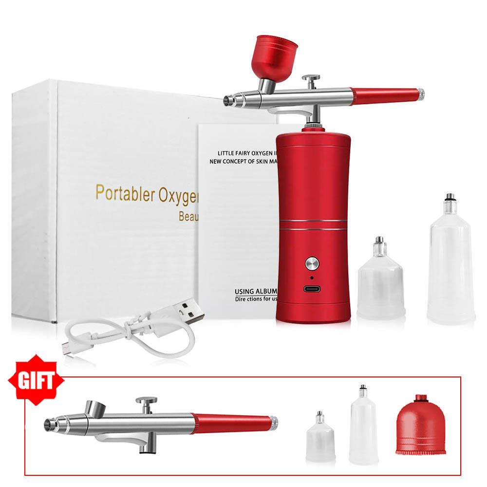 Airbrush with Compressor Spray Gun for Painting Modeling Crafts Nail