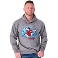 thumbnail image 1 of Airbrushed Bear Mascot Icee Ahh Unisex Plus Size Hoodie Brisco Brands 2X, 1 of 5