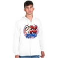 thumbnail image 1 of Airbrushed Cartoon Popeye Strong Men Big & Tall Zip Hoodie Brisco Brands 2X, 1 of 5