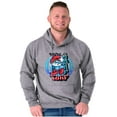 thumbnail image 1 of Airbrushed Cartoon Your on Smurf Turf Men Big & Tall Graphic Hoodie Brisco Brands 2X, 1 of 5