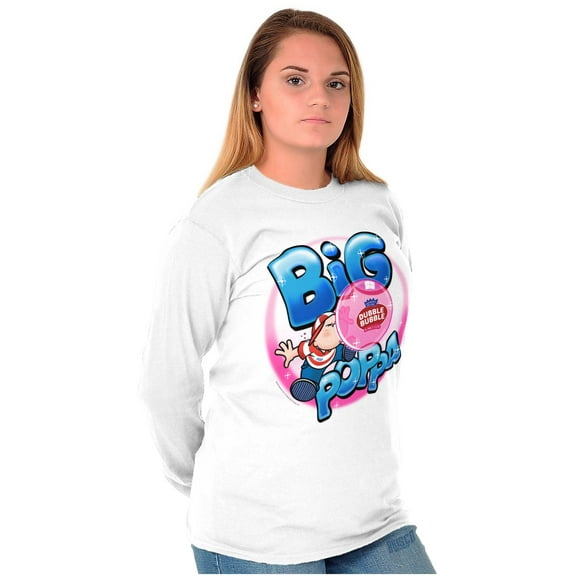Airbrushed Dubble Bubble Big Poppa Long Sleeve TShirt Men Women Brisco Brands S