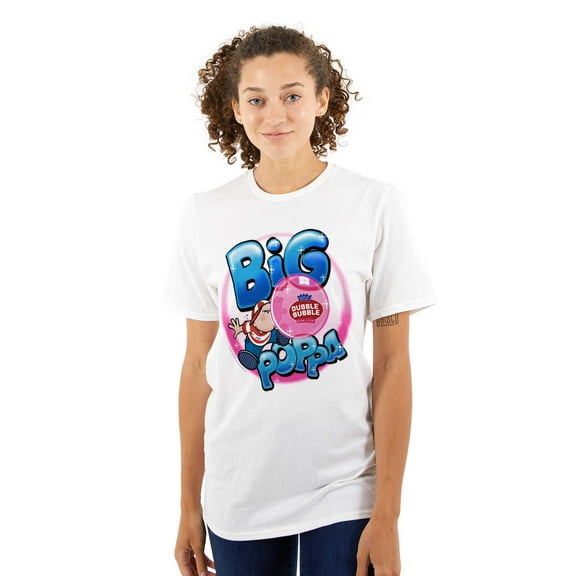 Airbrushed Dubble Bubble Big Poppa Men's Graphic T Shirt Tees Brisco Brands S