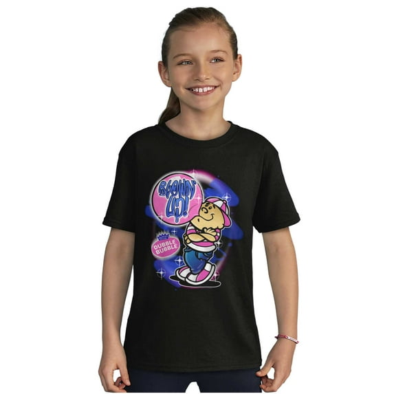 Airbrushed Dubble Bubble Blowing Up Crewneck T Shirts Boy Girl Teen Brisco Brands L