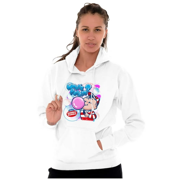 Airbrushed Dubble Bubble Whats Poppin Hoodie Sweatshirt Women Men Brisco Brands L