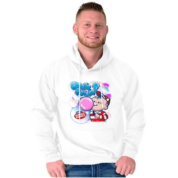 Airbrushed Dubble Bubble Whats Poppin Unisex Plus Size Hoodie Brisco Brands 2X